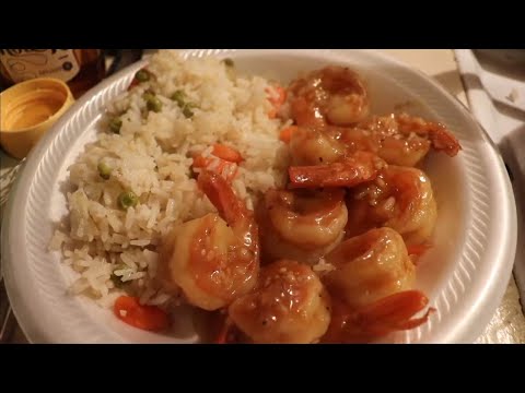 HOMEMADE EASY Honey Garlic Shrimp & Fried Rice
