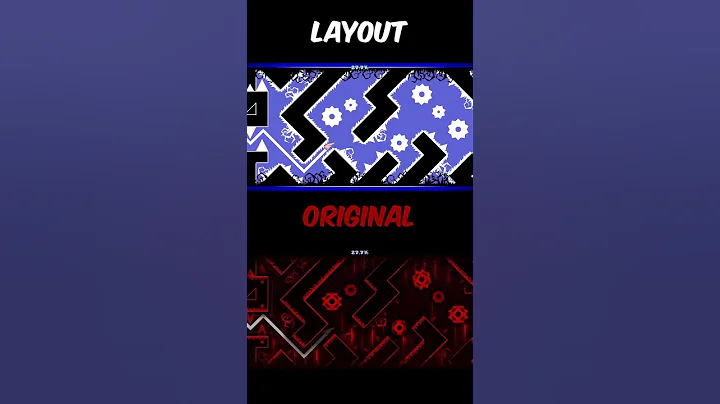 Slaughterhouse Layout VS Original! #geometrydash #shorts #gaming #music