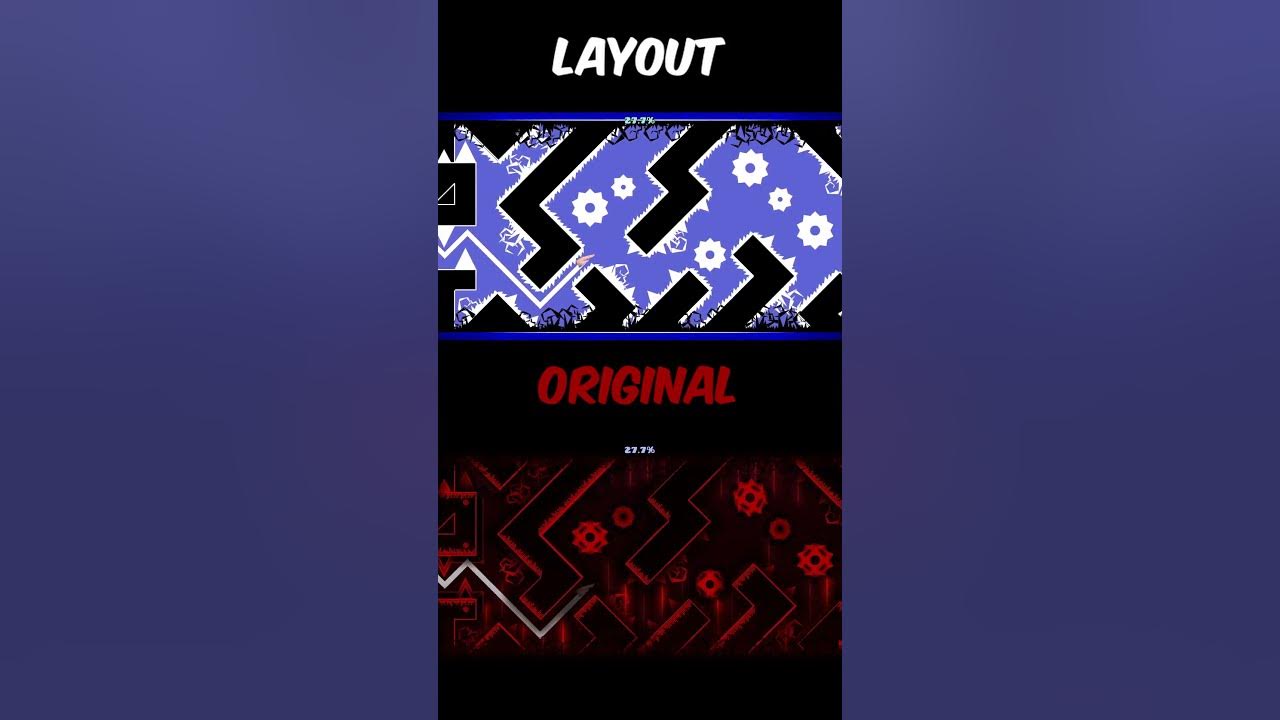 Slaughterhouse Layout VS Original! #geometrydash #shorts #gaming #music