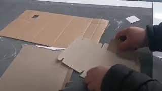 paper box samples making machine CNC oscillating knife machine carton box maker screenshot 4