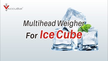 Accubal multihead weigher for ice cube
