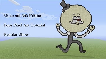 Minecraft Pops (Regular Show) Pixel Art Tutorial