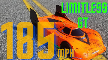 ARRMA LIMITLESS GT SPEED RUN          Delta Plastik FC100 body.               New PB 185 mph