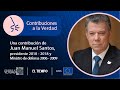 Juan Manuel Santos habla de choques con Uribe y 'falsos positivos' ante Comisión de la Verdad