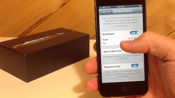 iPhone 5 iOS 6 - Do Not Disturb