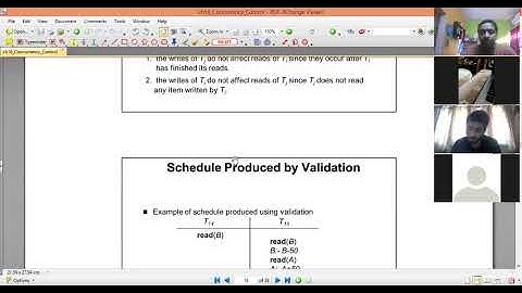 Validation Based  Protocol in Concurrency Control