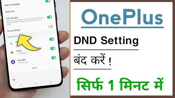 OnePlus Devices Do Not Disturb Settings Setup Band Karen, How To Turn OFF DND Setting in OnePlus