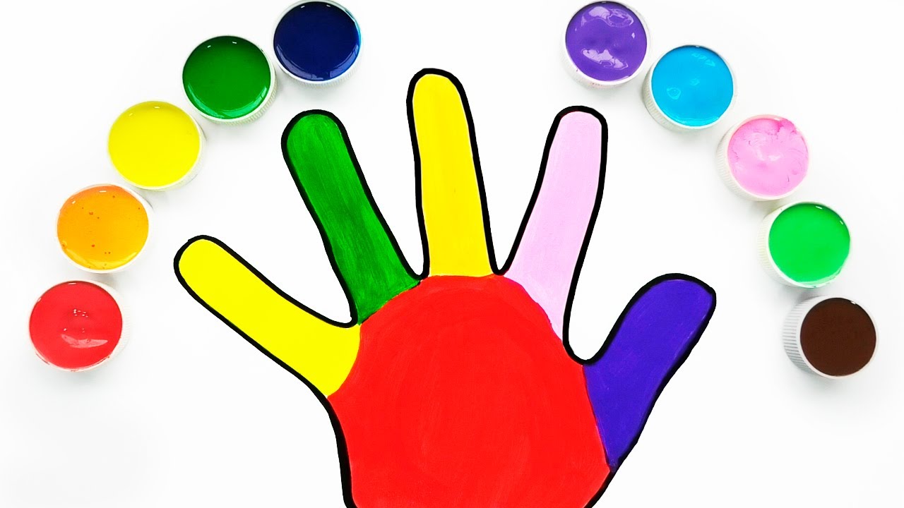 LOS COLORES - Aprende Pintando La Mano - Dibujos Para Niños - Learn Colors  /FunKeep - YouTube