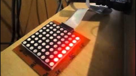 Led output circuit with MAX7219 driver chip for Airbus A320 Simpit