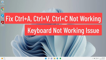 Fix Ctrl+A ,Ctrl+V, Ctrl+C Not Working || Keyboard Not Working Issue In Windows 11/10