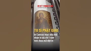 In tranh tu sĩ Phật giáo ngồi thiền đài sen vải Canvas mực dầu mờ - In Kỹ Thuật Số Since 2006