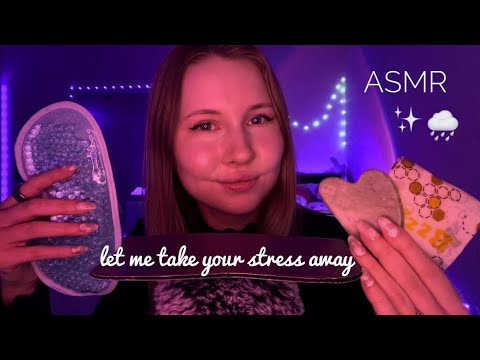 ASMR~40+ Min of Energy Rain with Fake Nails! (Stress Removal)✨🌧️