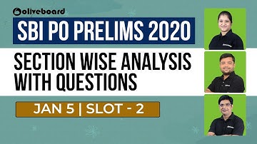 SBI PO PRELIMS 2020 Exam Analysis - 5 Jan | Slot 2 | Section Wise Analysis With Questions