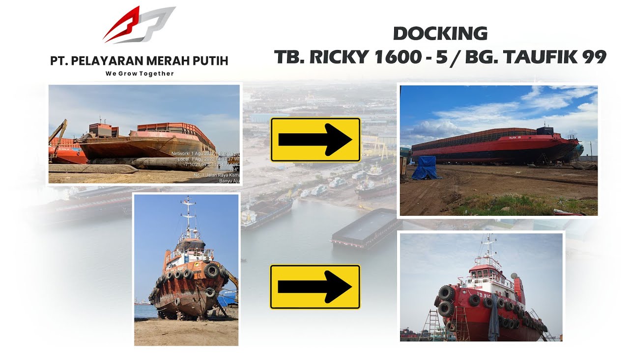 Tb Ricky Docking TB RICKY 1600-5 dan BG TAUFIK 99 - YouTube