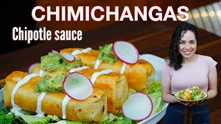 Most Amazing Chicken Chimichangas Mexican Food Villa Cocina