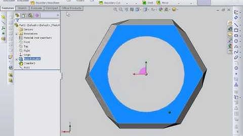 SolidWorks-video Nut with metric thread