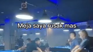 main billiard di usir gara-gara mukul terlalu kecang, viral tiktok