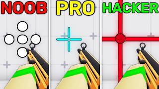 Noob Vs Pro Vs Hacker Crosshairs In Rivals