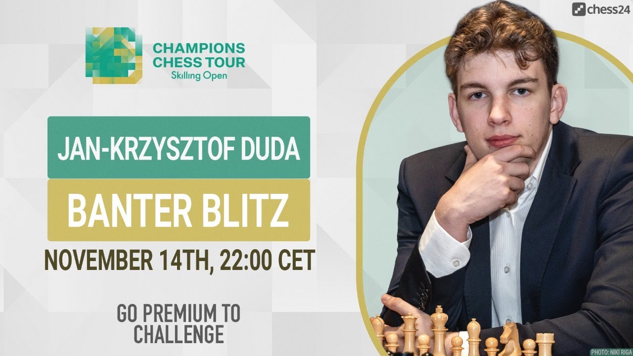 Ding Liren plays the Skilling Open… and Banter Blitz today!