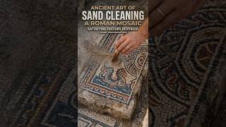 The Ancient Art of Sand Cleaning #shorts #RomanHistory #Mosaic #ASMR