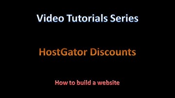 HostGator How to Build Website - HostGator Tutorial