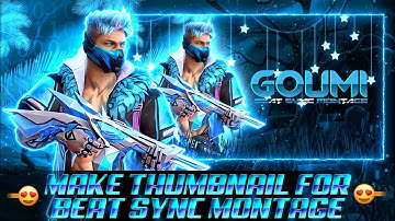 How To Make Thumbnail For Beat Sync Montage 😍 || Make Thumbnail Like @Vasu777 🔥||