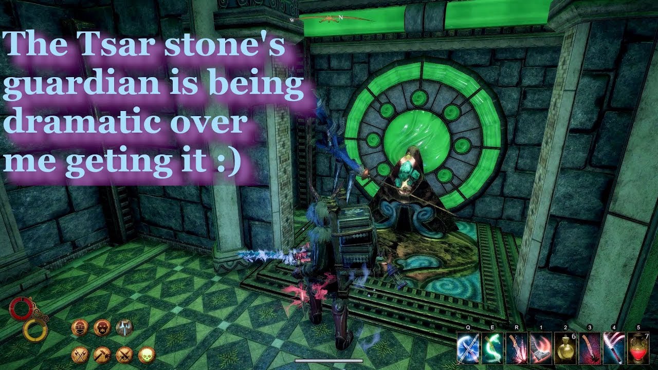 Outward How to get Tsar stone in Dark Ziggurat - secret lever and Ornate chest location