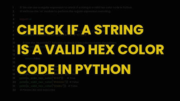 Check if a string is a valid hex color code in python