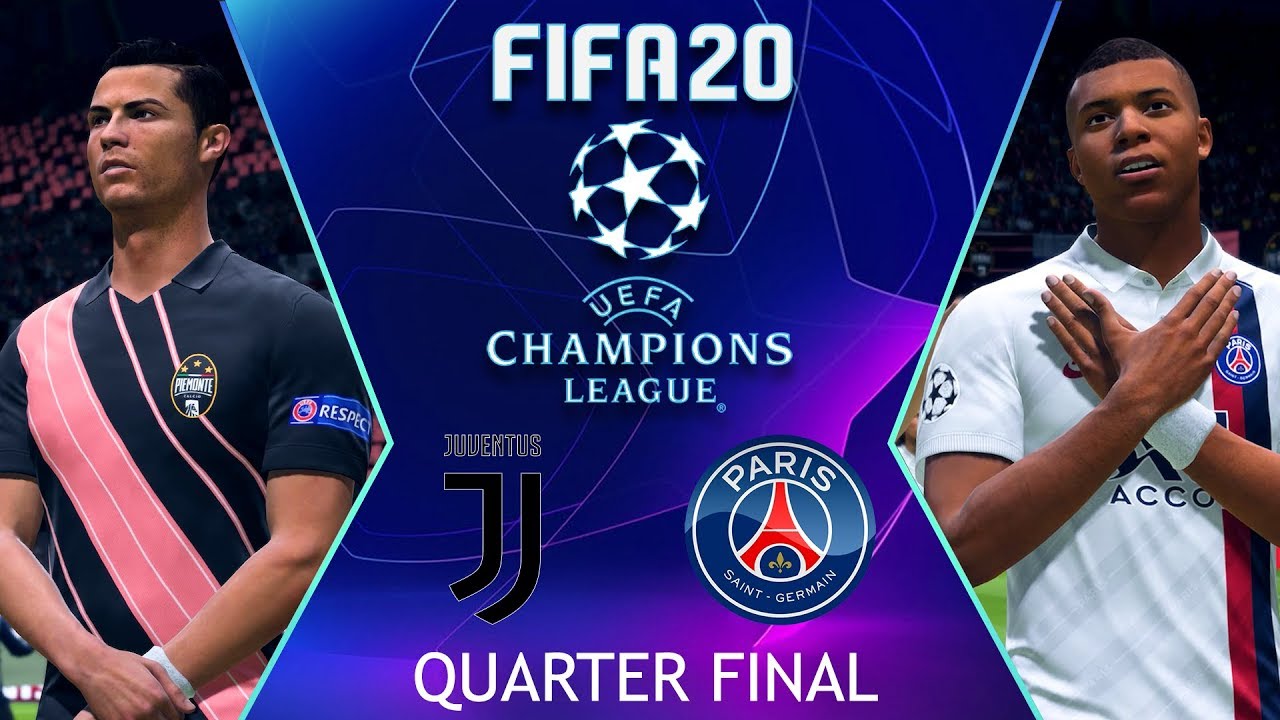 Juventus vs PSG  FIFA 20 UEFA Champions League Quarter Final  Full