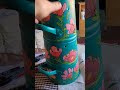 hand painted coal scuttle