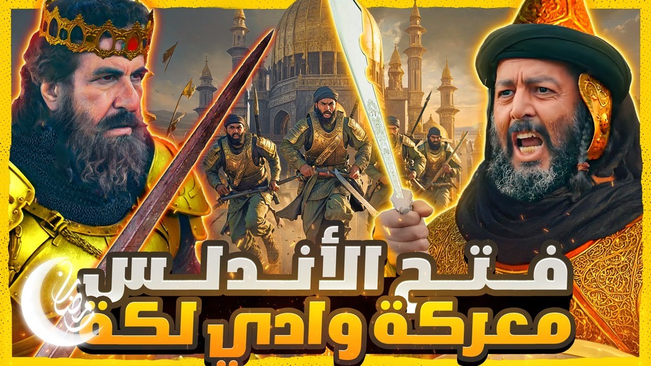 فتح الأندلس 10 الاف⚔️سحقوا 100 الف! معركة وادي لكة