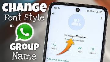 How to Change Font Style in WhatsApp Group Name