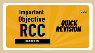 RCC Design I Objective I Unit 5 Revision