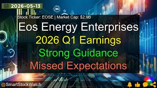 Eos Energy Enterprises (EOSE|$2.9B) - 2026 Q1 Earnings Analysis