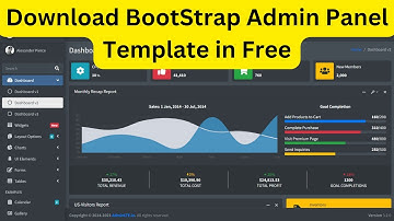 How to download bootstrap admin panel template in free | 2024
