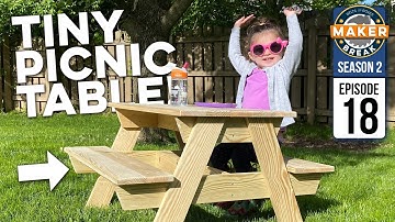 Easy DIY Kids Picnic Table in Just 2 Hours!