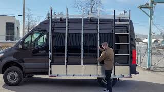 Heavy Duty Glass Rack for Vans | Bromer Professional Glass Transport System