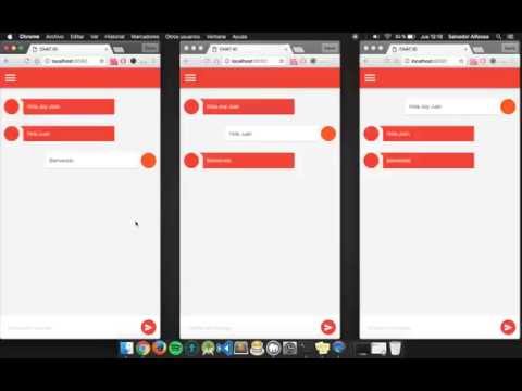 Node.js chat room demo