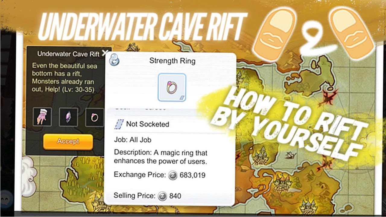 Ragnarok Mobile Underwater Cave UWC How to Rift by Yourself Guide