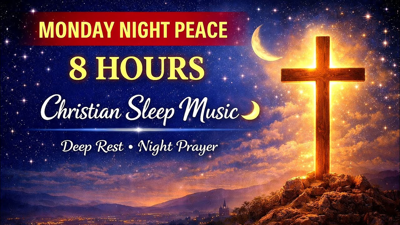Fall Asleep Fast 😴 8 Hours Christian Ambient | Serene Holy Cross Animations | Deep Peace