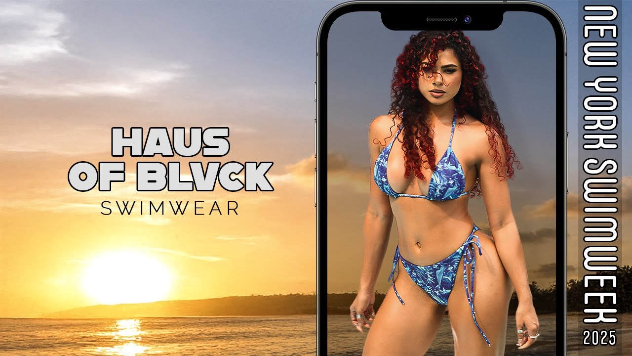 Часы-телефон в режиме SlowMo | Haus of BLVCK Swimwear | Неделя плавания в Нью-Йорке 2025