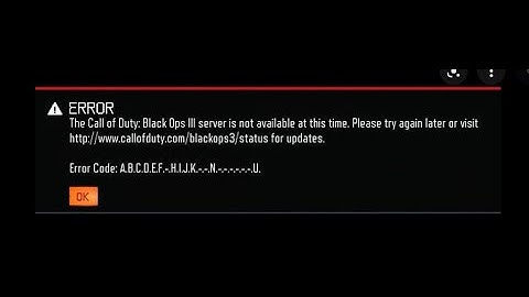 Black ops 3 ABC ERROR code FIX for PC