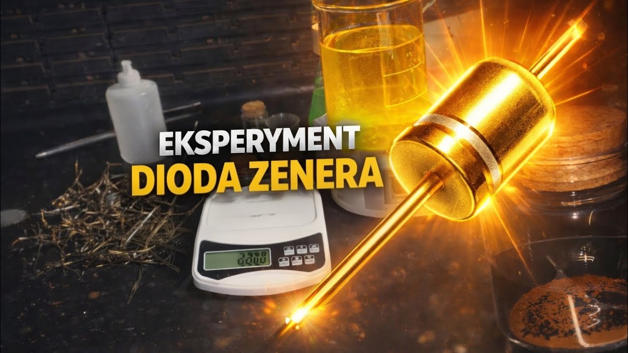 EKSPERYMENT! Dioda Zenera Cemi ILE JEST ZŁOTA? TEST rafinacji ZŁOTO w diodzie Zenera? złoto czy mit?