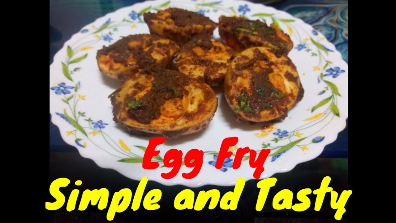 Egg Fry recipe in Tamil / How to make Simple and Easy Egg Fry at Home
