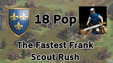 The Fast Frank Scout Rush - 18 Pop Scout Rush | Age of Empires II: Definitive Edition