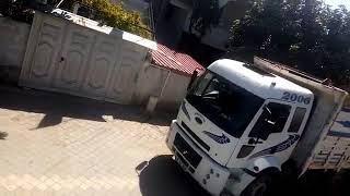 3230 S Dar. Sokaklardan Geçiyor Kendi Kamyonumdur Babam Kullanıyor