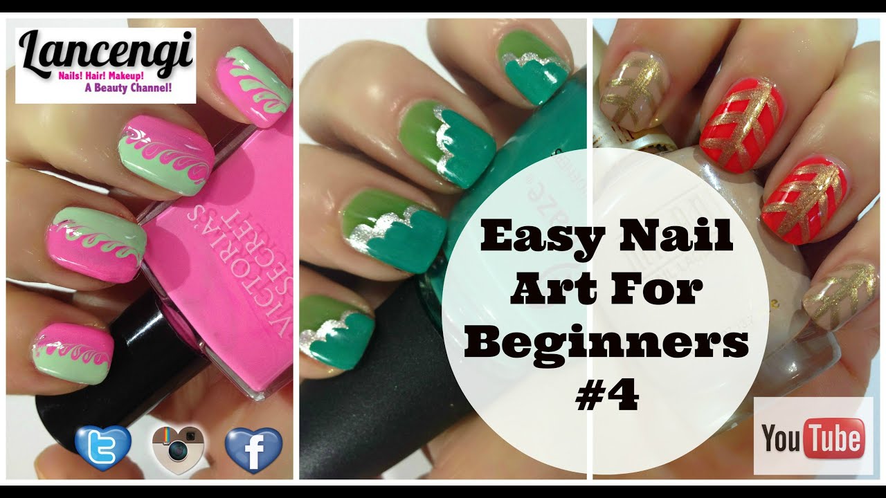 Easy Nail Art Designs for Beginners #4 - ‪ Summer Nail Art!!! Three ...