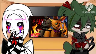Fnaf 1 + Marionette Reacts to “I Won’t Let You Down“ || My Au || Part 1