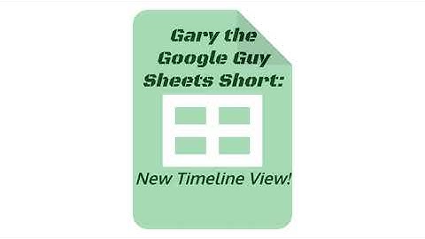 Google Sheets: New Timeline View to manage projects!