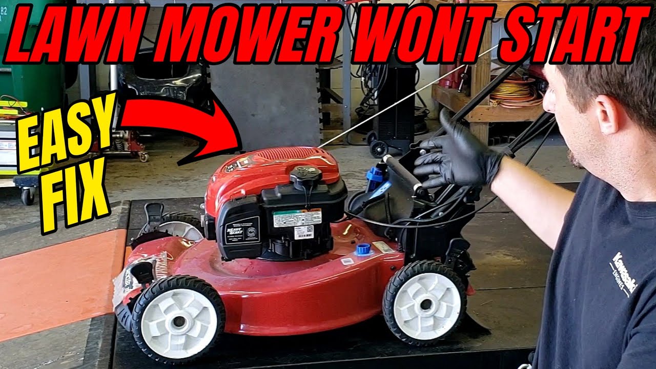 TORO Lawn Mower Wont Start Easy Fix 